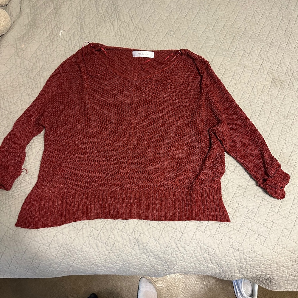 Red sweater